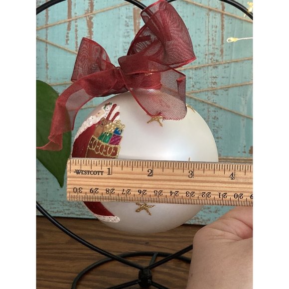 VTG Collector’s Series Large Santa Glass Ornament Hand Made in Poland - 2004 - Picture 5 of 8